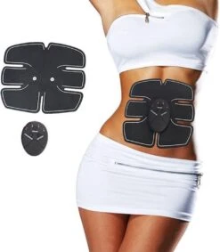 Fitnessapparatuur Winkel 41 EMS Buikspiertrainer - Massage Apparaat - Elektrische Buiktrainer - Six Pack Trainer - AB Trainer - Fitness Afvallen - Lichaam Trainer - Spier Massage - 6 Programma’s - Zwart