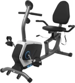 Ligfiets - FitBoostR Recumbent Bike - Hometrainer - 8 Trainingsniveaus - Met Hartslagsensor - Fitness Fiets
