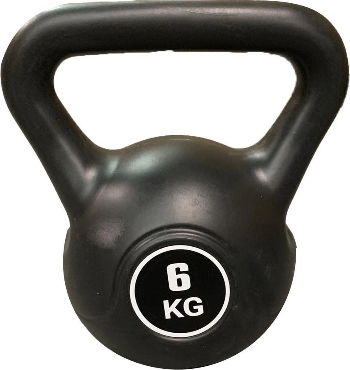 Merkloos Kettlebell - Fitness - Kettlebells - Gewichten - 6kg - Zwart