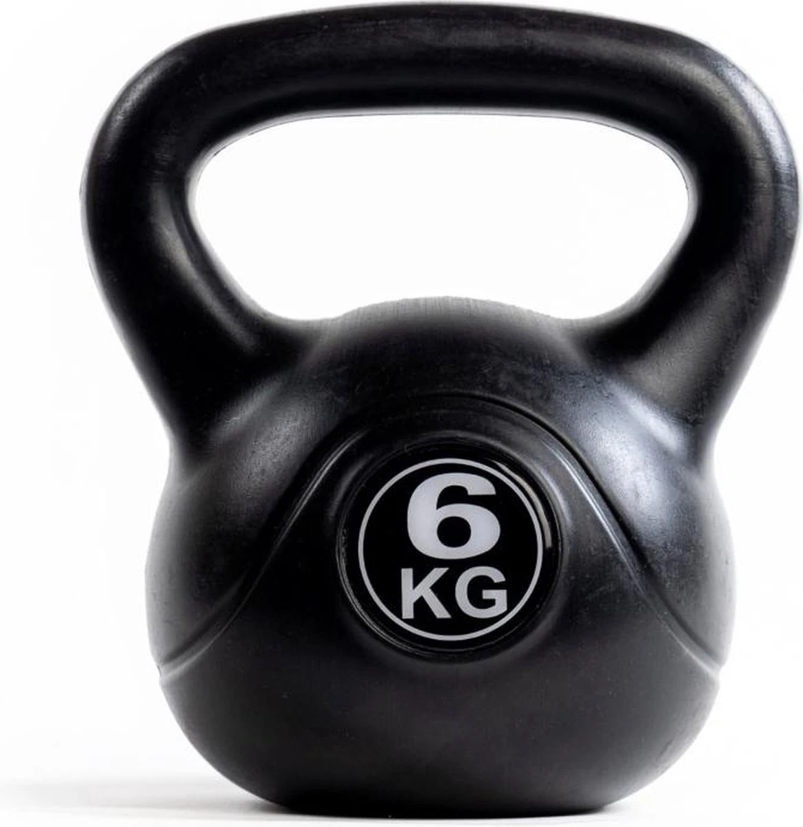 WAYS. Kettlebell - 6 KG - PVC - Zwart
