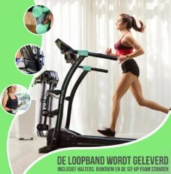 FitBoostR Loopband Inklapbaar 14 Km/h Fitness - Met Massageriem En Hartslagfunctie -Fitnessapparatuur Winkel 1176x1200