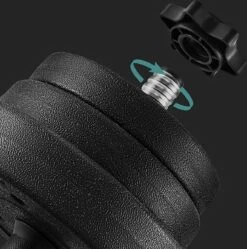 Hoppa! Halterset,verstelbare Kunststof Dumbbell Set, Met Aansluitende Stalen Buis, Halters, Dumbbell Set, 20 Kg/30 Kg, Workout Fitness Training, 1 Paar, -Fitnessapparatuur Winkel 1192x1200 9