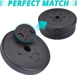 ScSPORTS® Halterschijven Set 20 Kg - Kunststof - 30 Mm - 2 X 10 Kg - Gewichten -Fitnessapparatuur Winkel 1200x1174 7