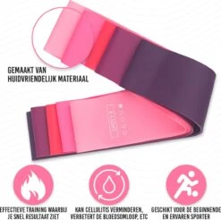 Resistance Band Weerstandsbanden Fitness Elastiek - Set Van 5 - Bootybands - Billen En Buikspieren Trainen - Roze En Paars -Fitnessapparatuur Winkel 1200x1195 12