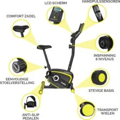 Hometrainer Fitness Fiets Met Verstelbaar Zadel En Hartslagsensor -Fitnessapparatuur Winkel 1200x1195 2