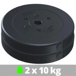 ScSPORTS® Halterschijven Set 20 Kg - Kunststof - 30 Mm - 2 X 10 Kg - Gewichten -Fitnessapparatuur Winkel 1200x1200 1214
