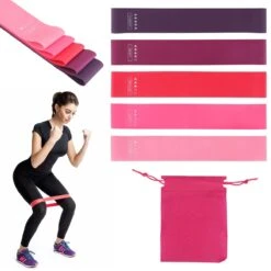 Resistance Band Weerstandsbanden Fitness Elastiek - Set Van 5 - Bootybands - Billen En Buikspieren Trainen - Roze En Paars -Fitnessapparatuur Winkel 1200x1200 1794