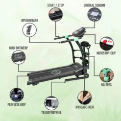 FitBoostR Loopband Inklapbaar 14 Km/h Fitness - Met Massageriem En Hartslagfunctie -Fitnessapparatuur Winkel 1200x1200 217