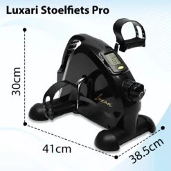 Luxari - Stoelfiets Pro - Verstelbare Weerstand - Inclusief Grip Mat - Handgreep - Display - Hometrainer - Deskbike - Beentrainer – Armtrainer - Fietstrainer - Bewegingstrainer -Fitnessapparatuur Winkel 1200x1200 34