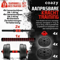 Coazy Dumbell En Barbell Set Verstelbaar - Dumbells - Gewichten Fitness - Halterstang Met Gewichten - Halter -Fitnessapparatuur Winkel 1200x1200 892