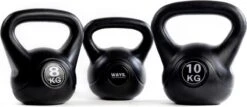 WAYS. Kettlebell - 6 KG - PVC - Zwart -Fitnessapparatuur Winkel 1200x518 4