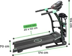 FitBoostR Loopband Inklapbaar 14 Km/h Fitness - Met Massageriem En Hartslagfunctie -Fitnessapparatuur Winkel 1200x931