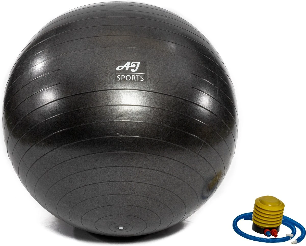 AJ-Sports Fitness / Yoga bal 75CM - Yoga bal - Pilates bal - Gymbal - Zitbal - Zwangerschapsbal - Gymnastiek bal - Swiss bal - Yoga - Fitness - Inclusief pomp - Zwart AJ-Sports Fitness / Yoga Bal 75CM - Yoga Bal - Pilates Bal - Gymbal - Zitbal - Zwangerschapsbal - Gymnastiek Bal - Swiss Bal - Yoga - Fitness - Inclusief Pomp - Zwart -Fitnessapparatuur Winkel 1200x963 1