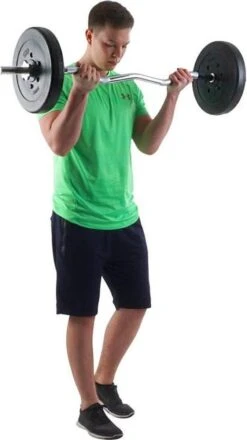 ScSPORTS® Halterschijven Set 20 Kg - Kunststof - 30 Mm - 2 X 10 Kg - Gewichten -Fitnessapparatuur Winkel 674x1200